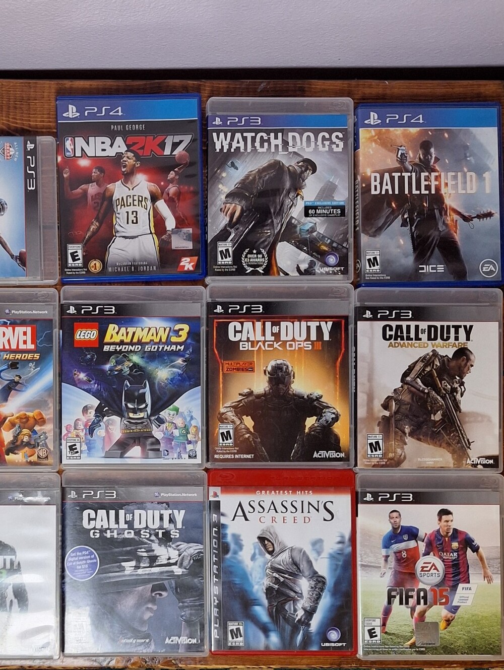 Sony Playstation PS4 & PS3 Video Games Lot. All Tested In Working Condtion.